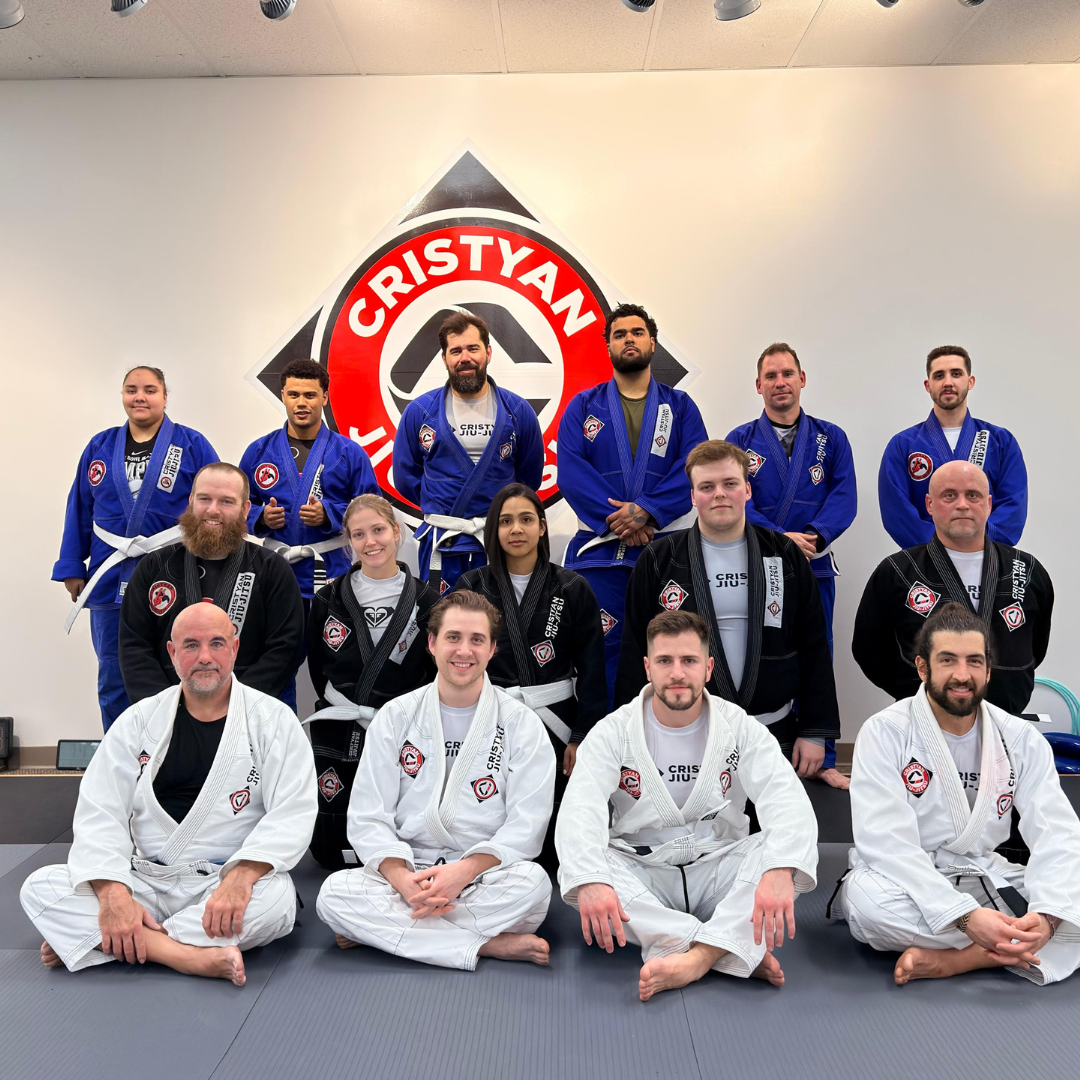 Cristyan Jiu-Jitsu Academy Facebook ad: Adult BJJ, Free Class + 50% OFF