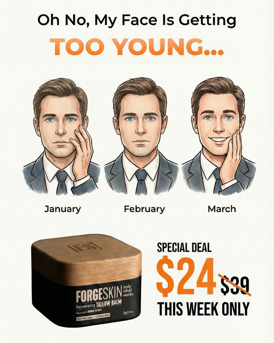 The Elite Man Facebook ad: Get results or Your Money Back!