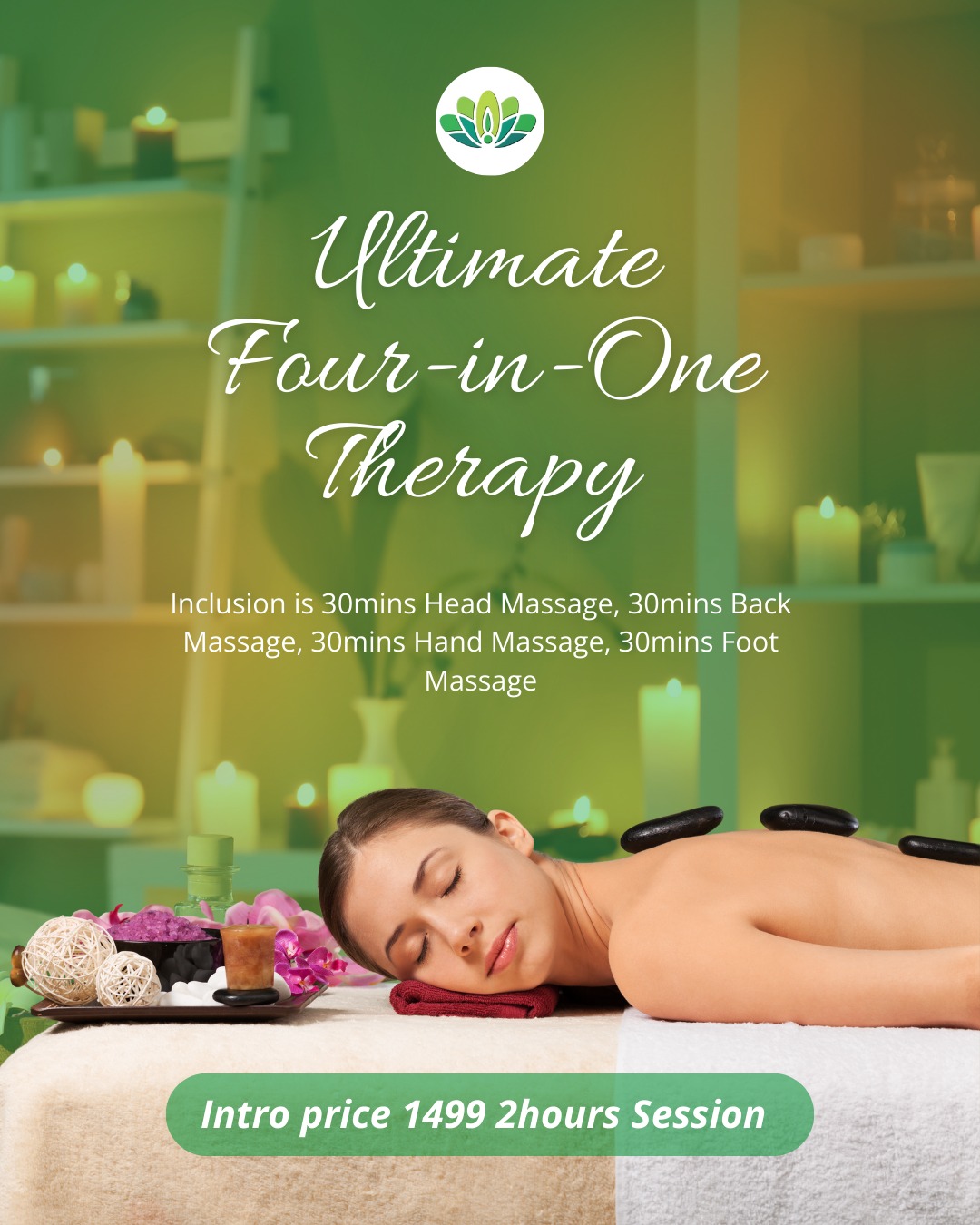 Blessed Home Massage Services - CDO Facebook ad: 2 HOURS. 4 MASSAGES.