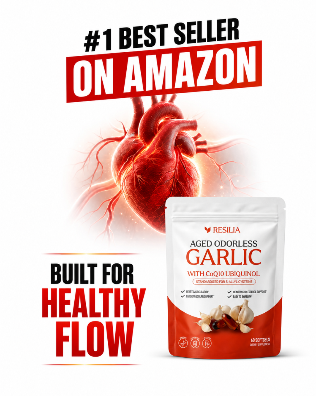 Circulatory Health Report Facebook ad: Explore the Power of Aged Garlic Today!