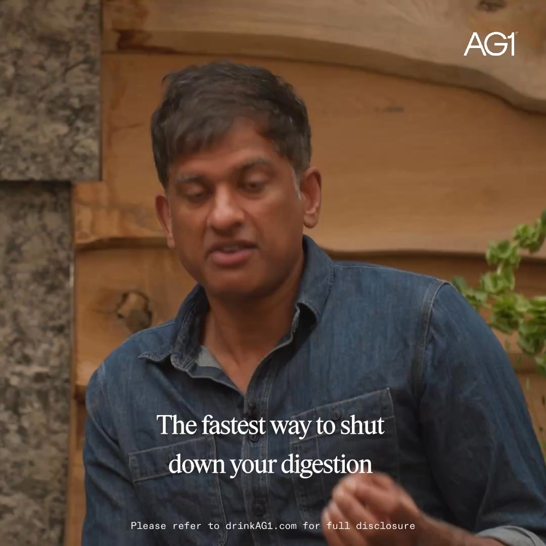 AG1 by Athletic Greens Facebook ad: Recommended by Dr Rangan Chatterjee