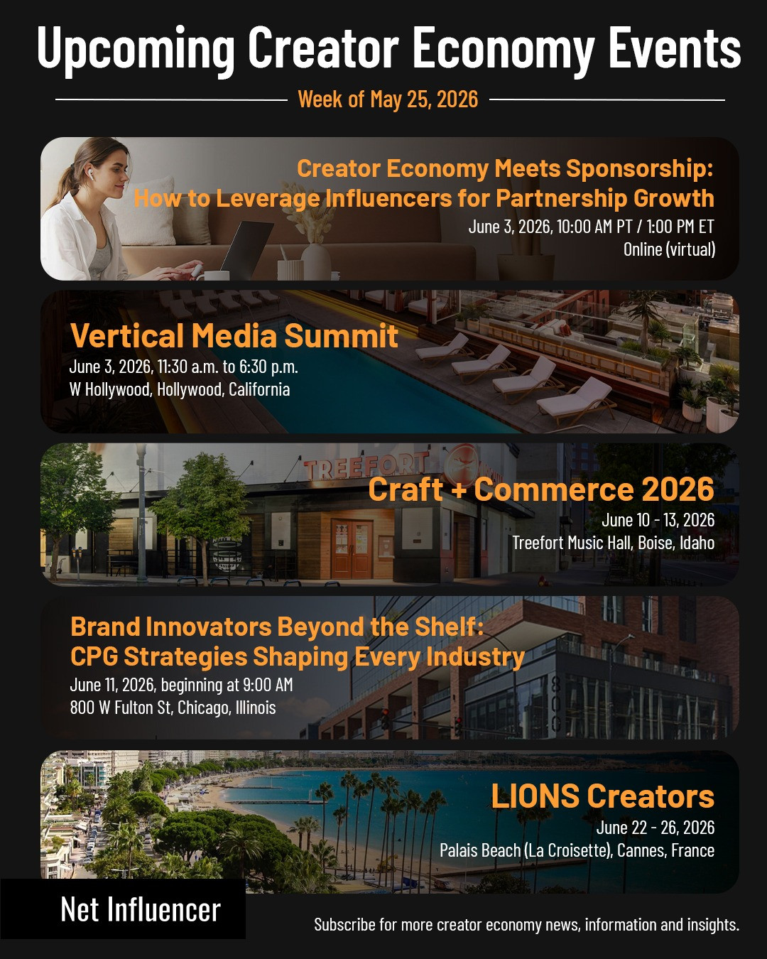 Influence Weekly Facebook ad