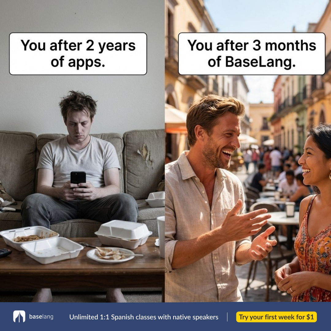 BaseLang Facebook ad