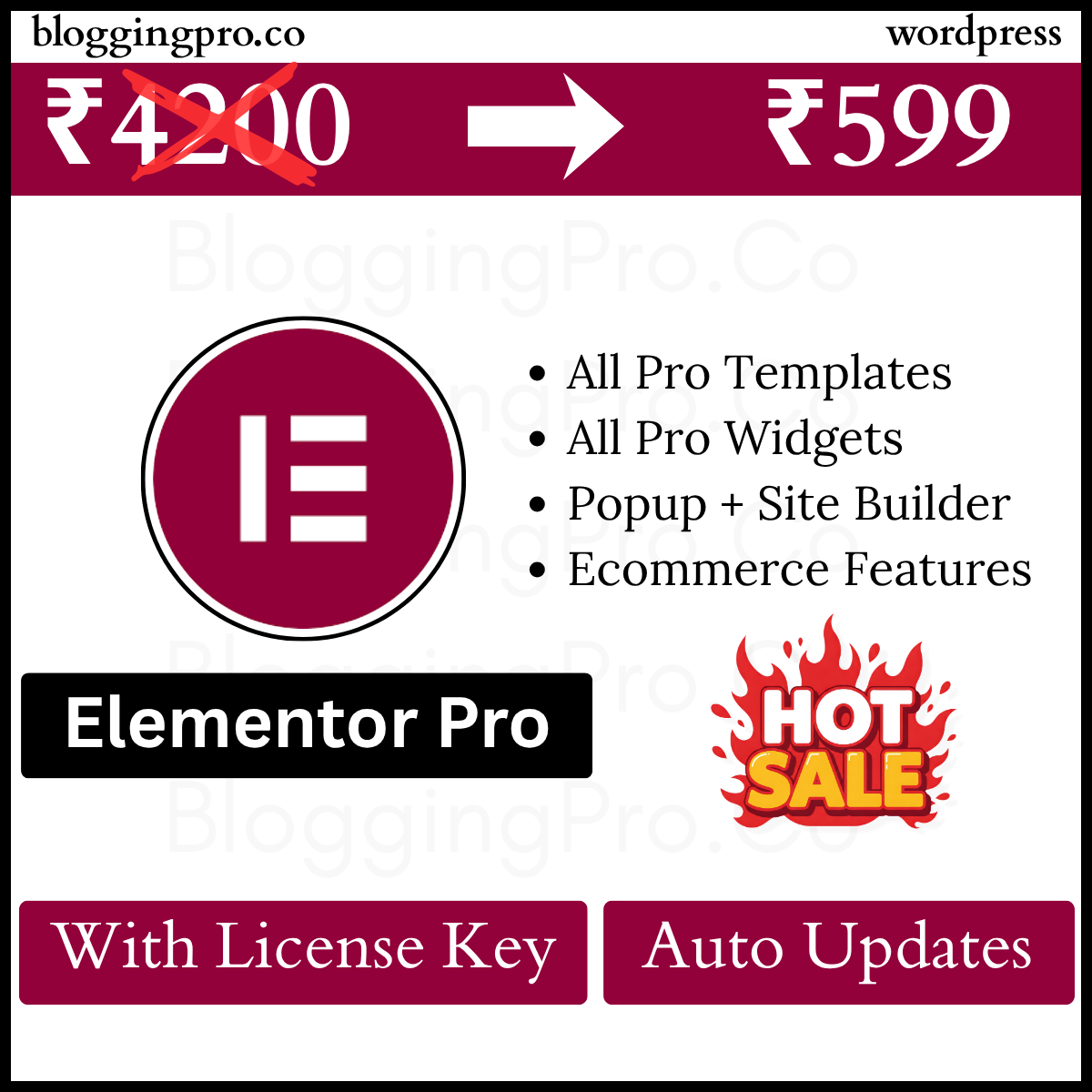 BloggingPro Facebook ad
