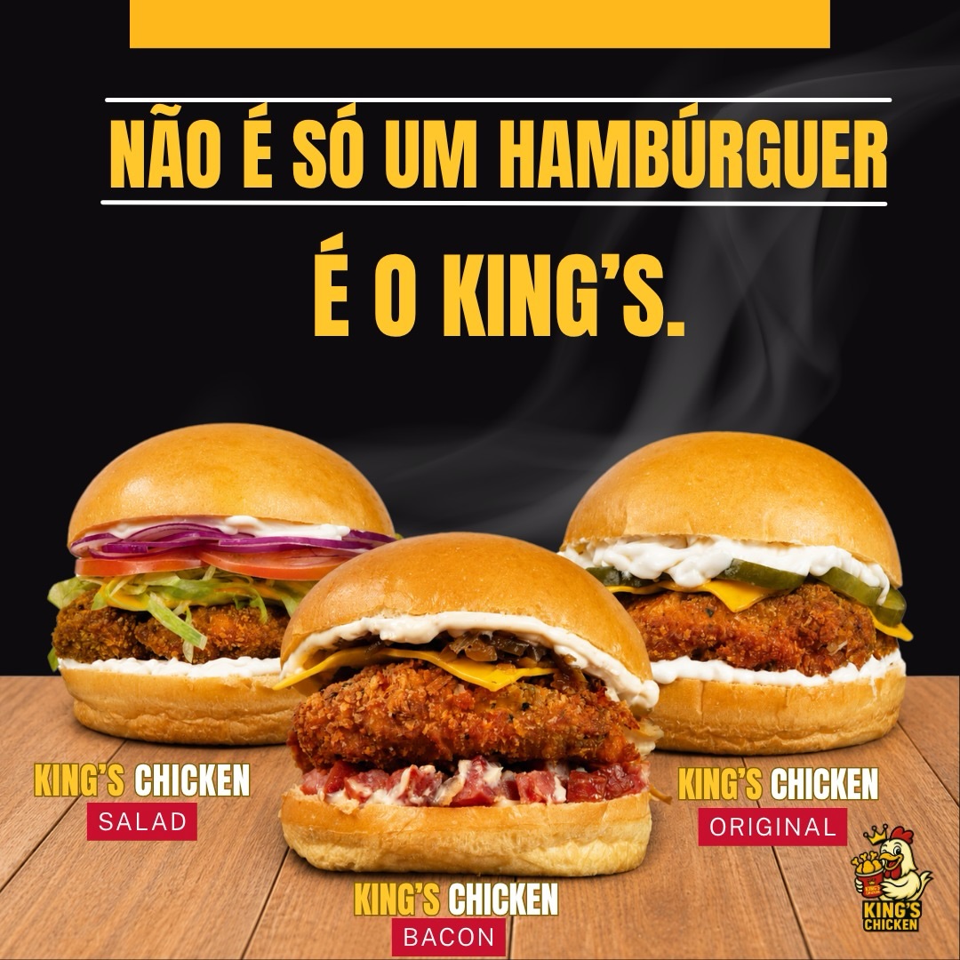 King's Chicken Facebook ad: King's Chicken | Delivery em Palhoça | Pedido online