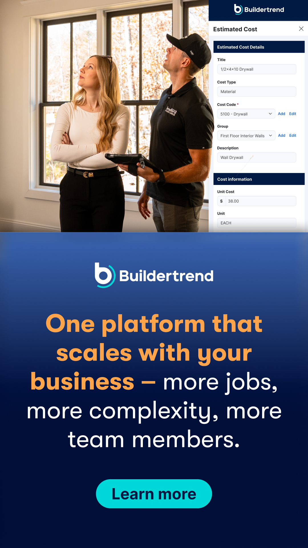 Buildertrend Facebook ad