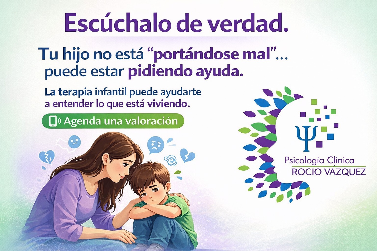 Psicología Clínica y terapia emocional Facebook ad: 𝗗𝗲𝘁𝗿á𝘀 𝗱𝗲𝗹 𝗲𝗻𝗼𝗷𝗼, 𝗲𝗹 𝘀𝗶𝗹𝗲𝗻𝗰𝗶𝗼 𝗼…