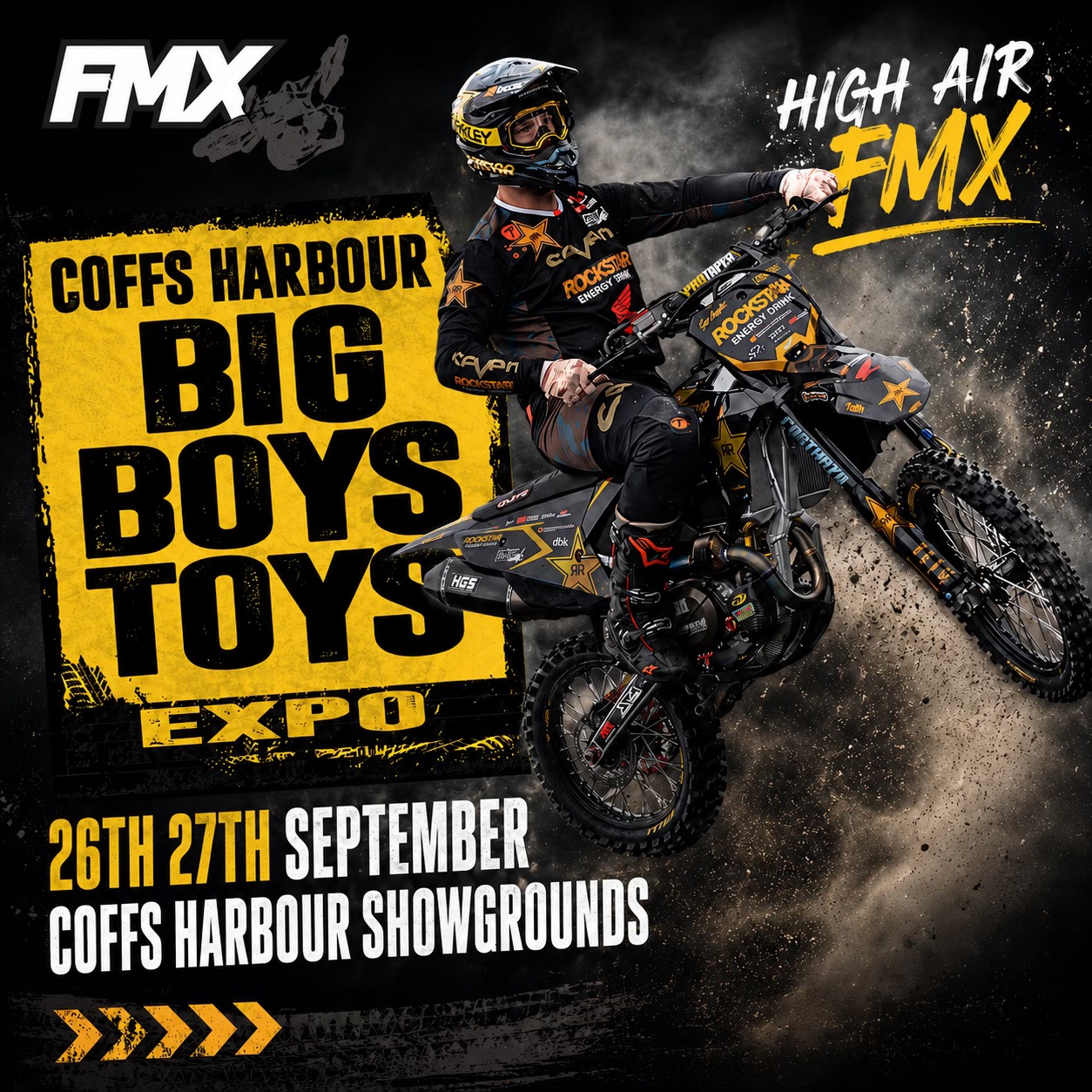 Big Boys Toys Expo Facebook ad: Coffs Harbour Big Boys Toys Expo