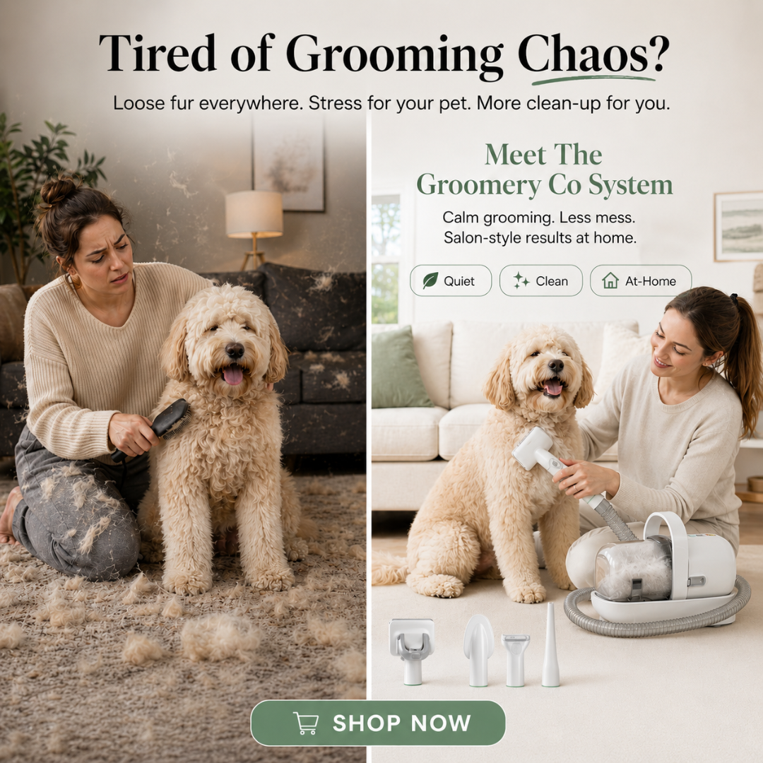 The Groomery Co Facebook ad: Tired of Grooming Chaos?