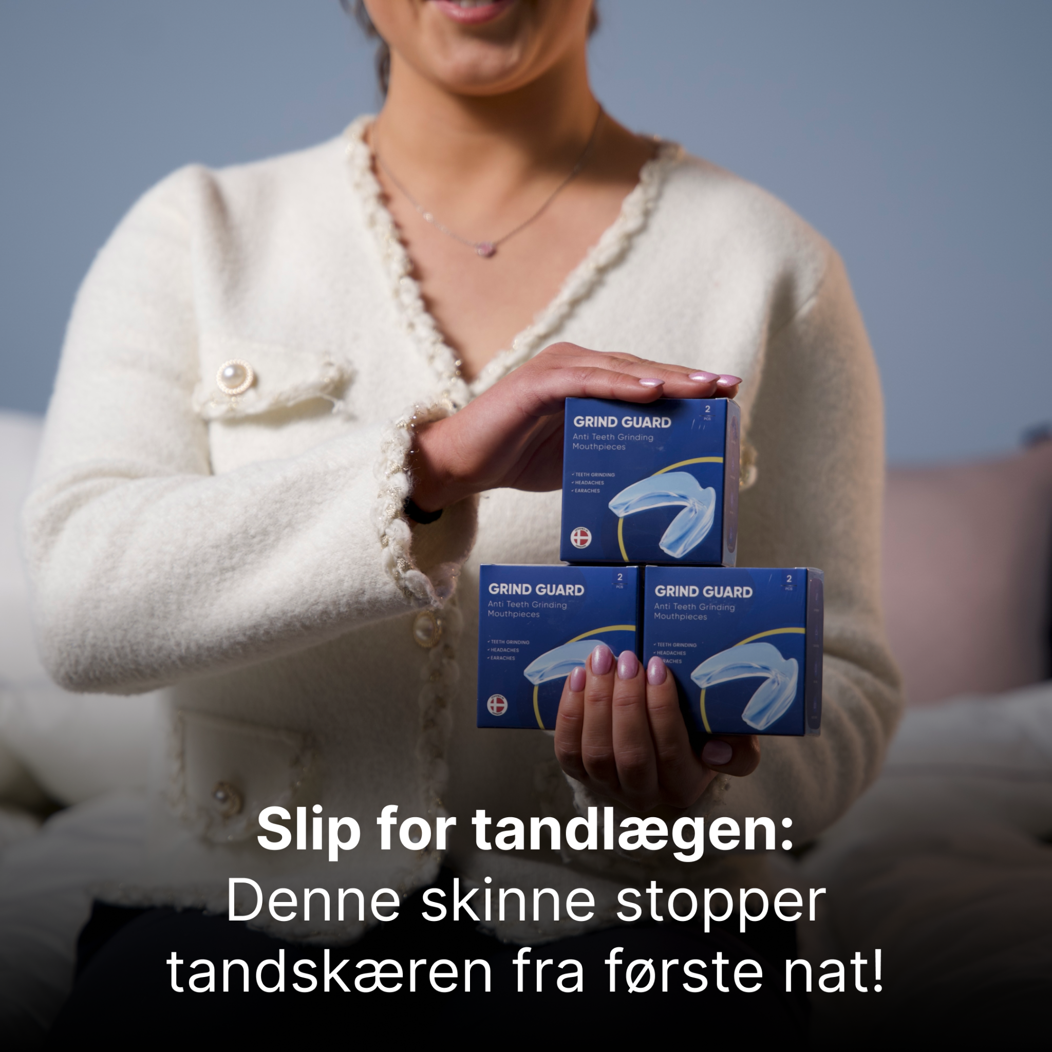 TrygForbrug Facebook ad: Sov uden tandskæren med Grind Guard