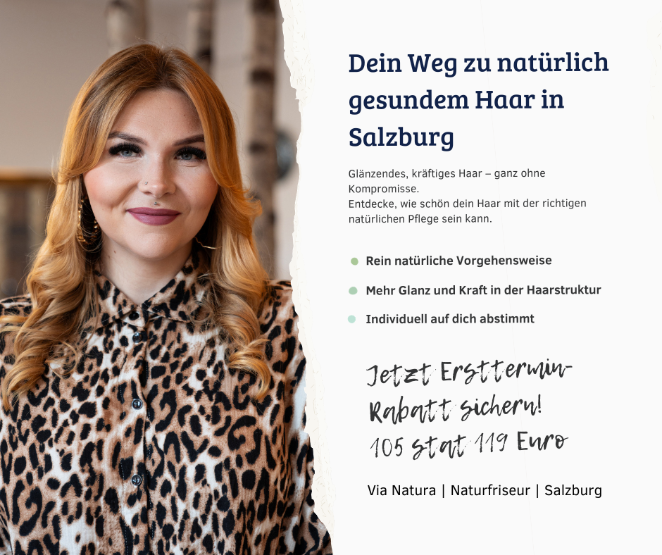 Via Natura - Naturfriseur Salzburg Facebook ad: Starte deinen Weg zu schönem Haar