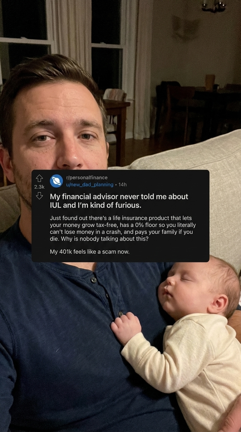 Trusted James Facebook ad: Grow savings, protect income