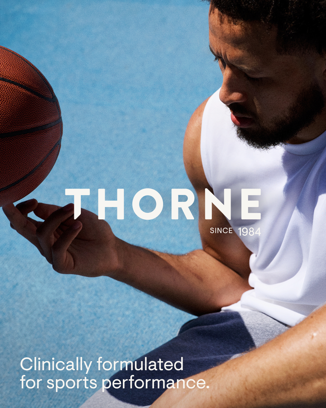 Thorne Facebook ad: For the ones who never stop improving.
