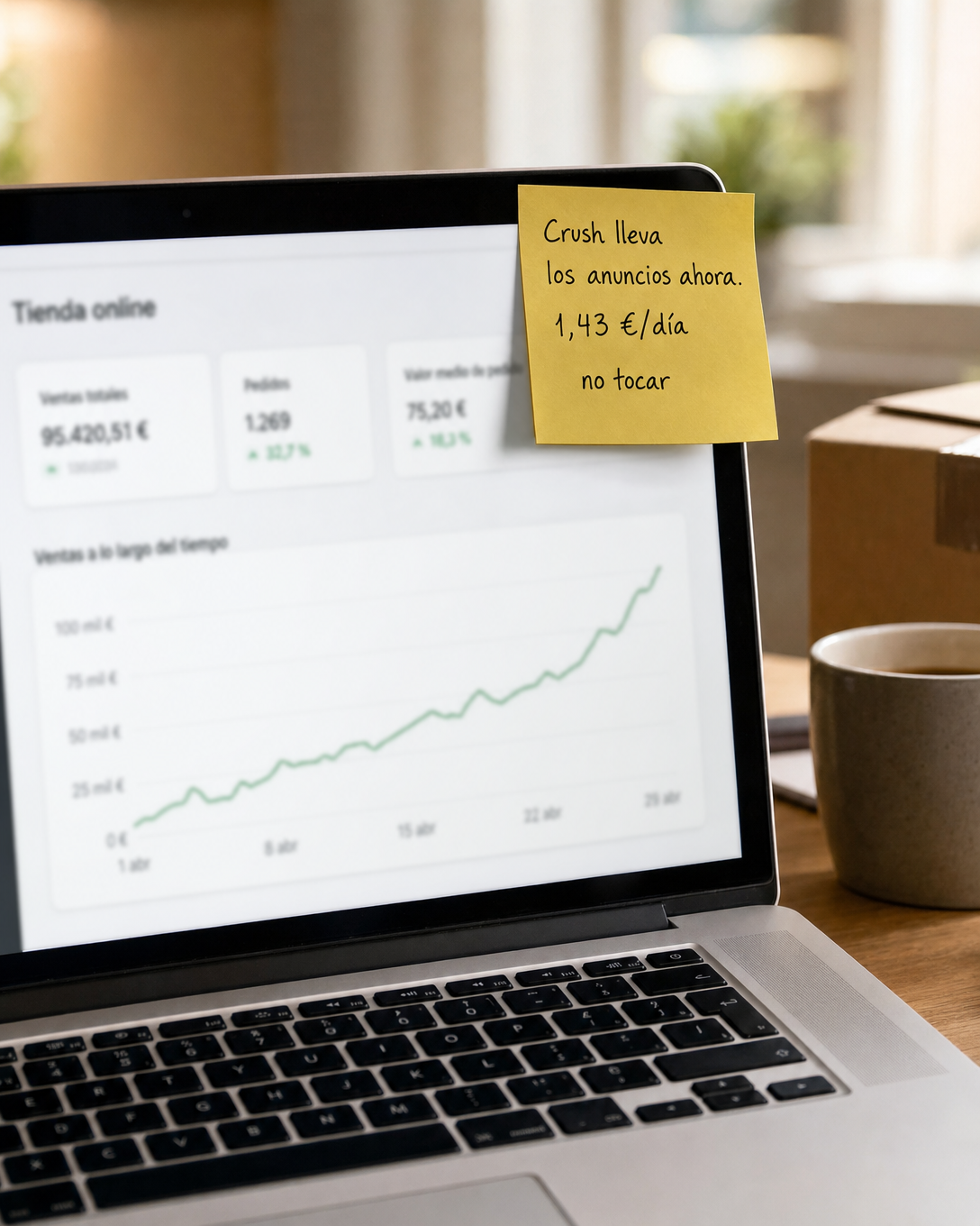 trycrush.ai Facebook ad: Crush lleva los anuncios ahora