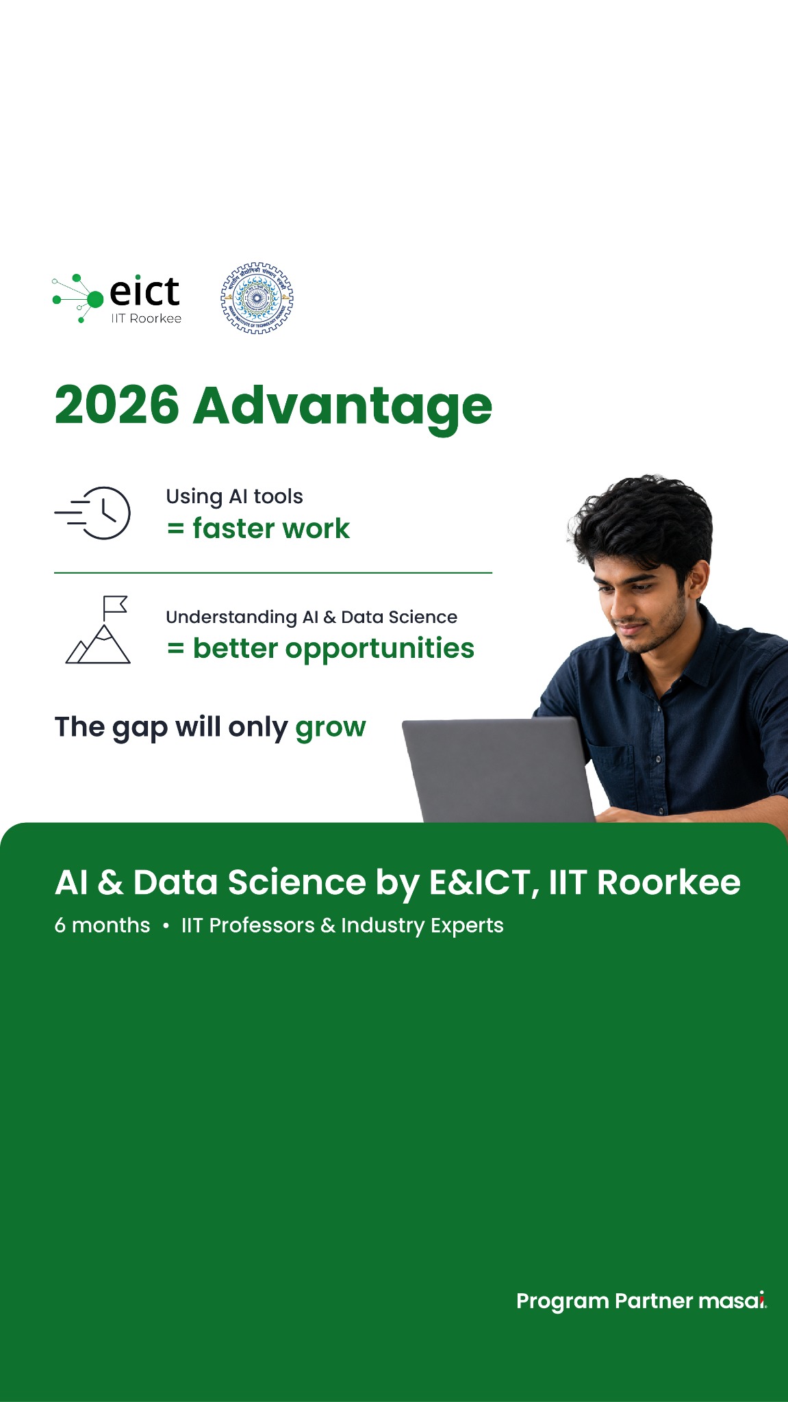 E&ICT Academy, IIT Roorkee Facebook ad