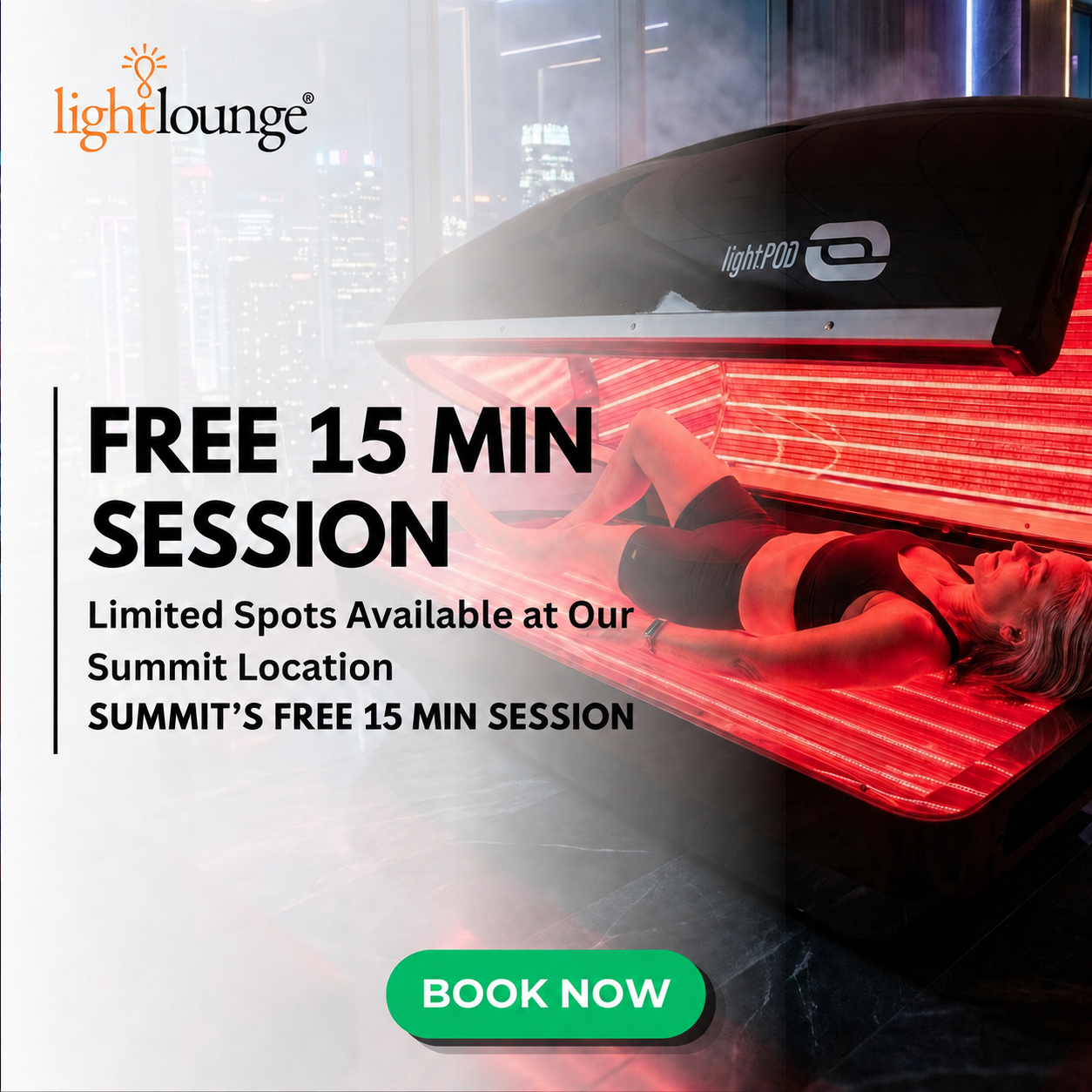 Light Lounge Frisco Facebook ad: Claim Your Free 15-Min Summit Session