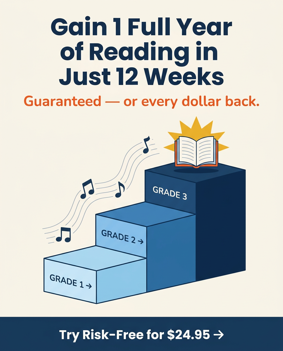 TUNE Into Reading Facebook ad: How to get 1 full year of reading growth in 12 weeks