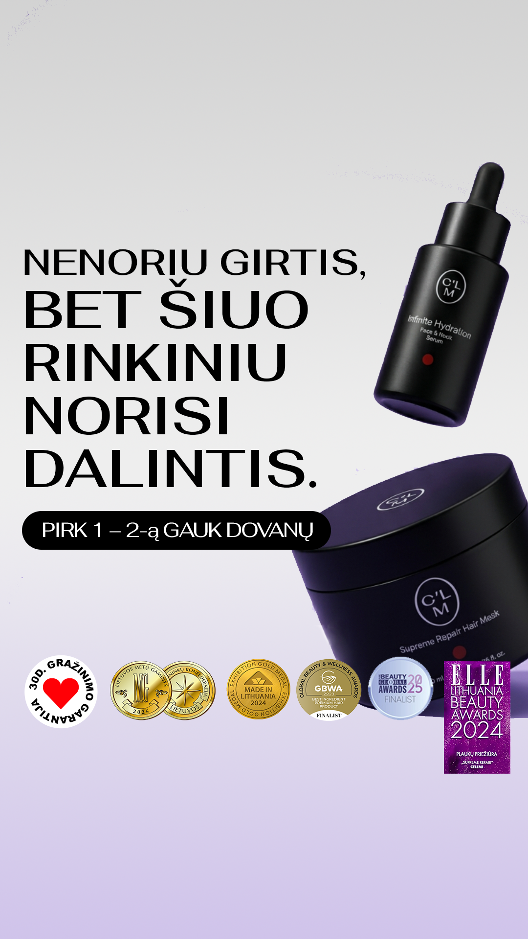 CLM Beauty Lab Facebook ad