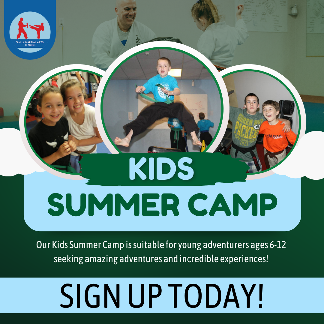Family Martial Arts of Pelham Facebook ad: Kids Summer Programs & Camps