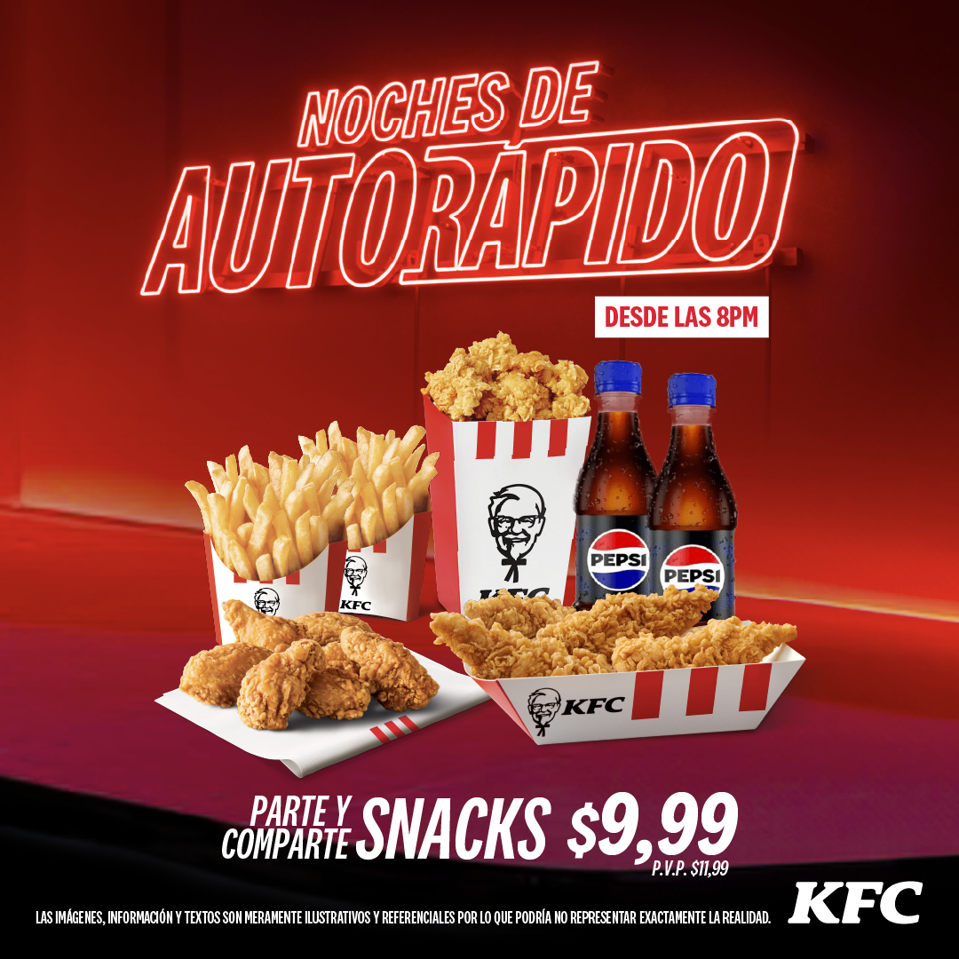 KFC Facebook ad: Tus noches tienen más Krunch Tu Parte y…