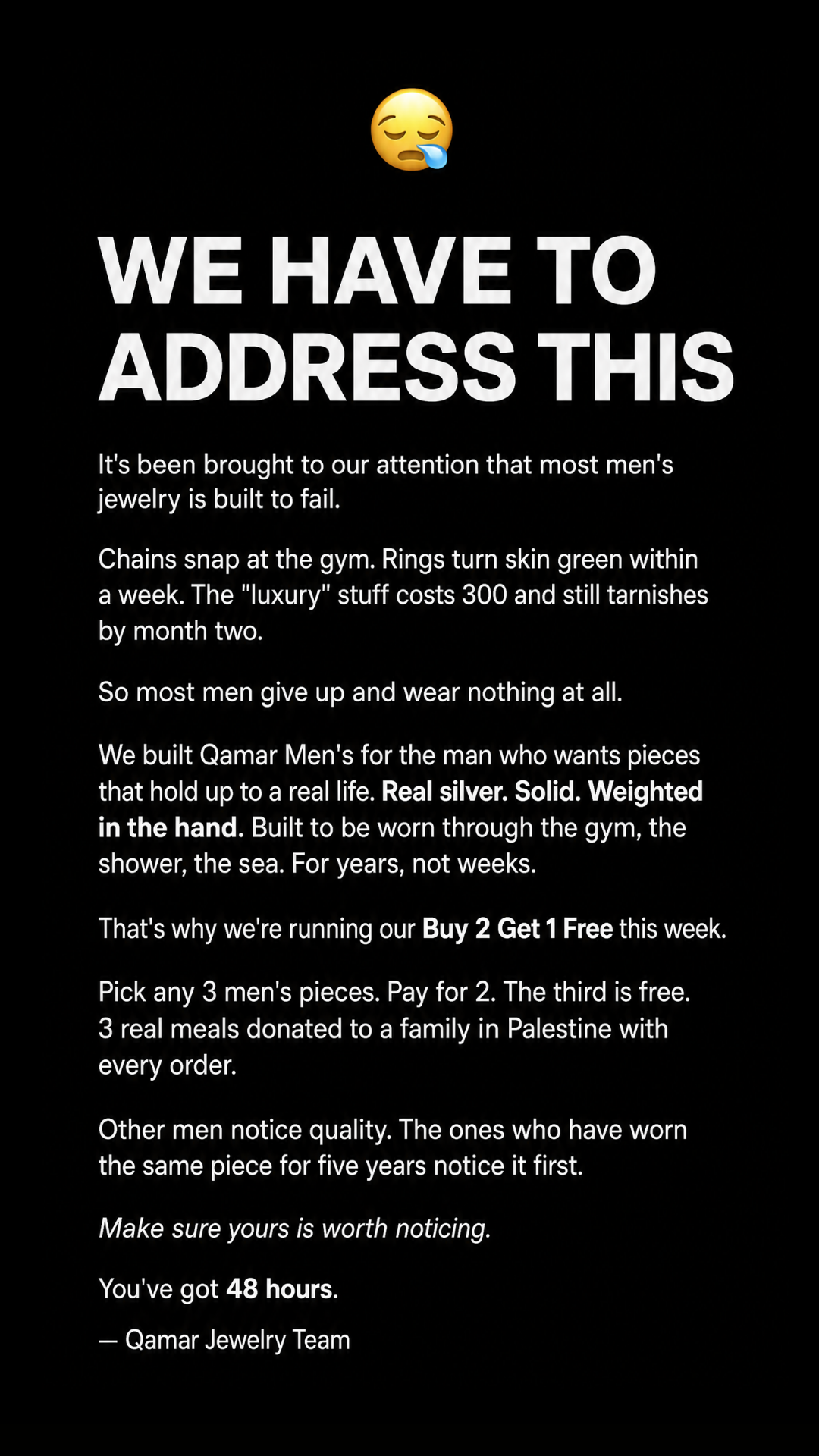 Qamar Jewelry Facebook ad