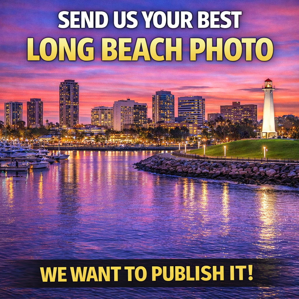 Silent Spark Press Facebook ad: Send Us Your Long Beach Photo