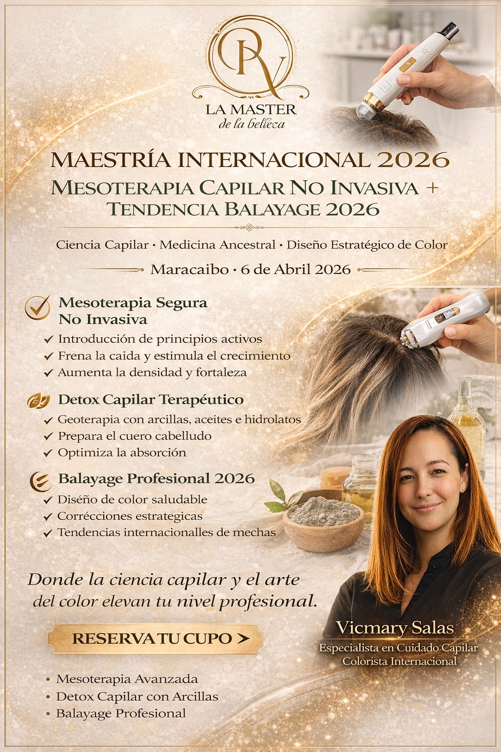 La Master de la Belleza Facebook ad: La evolución capilar comienza aquí