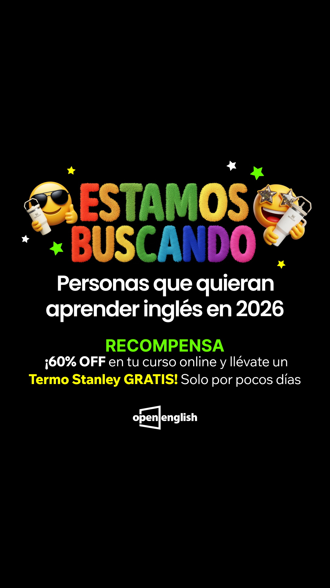 Open English Facebook ad