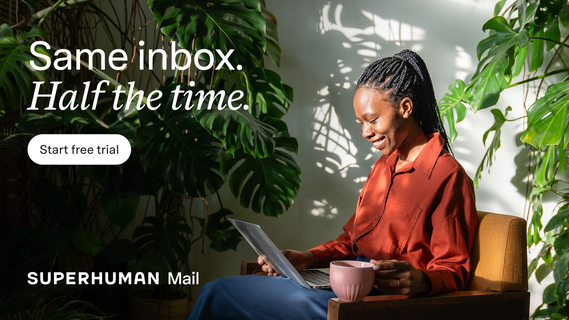 Superhuman Mail Facebook ad