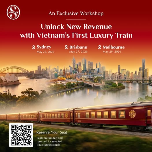 SJourney - Vietnam Luxury Train Facebook ad: Reserve your seat NOW
