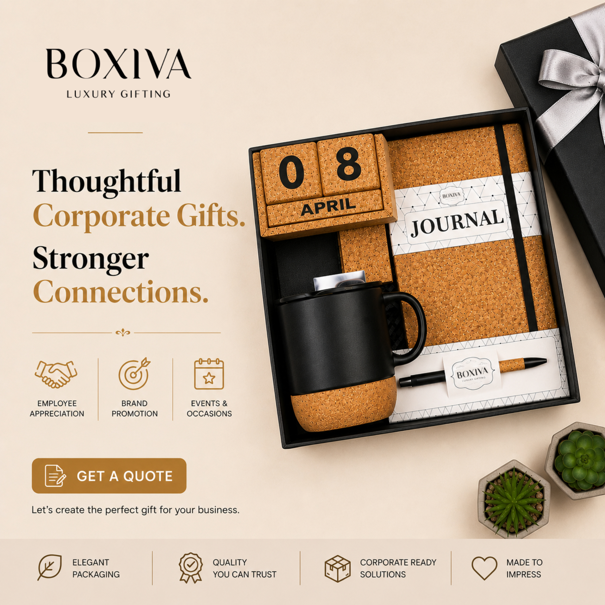 Boxiva Luxury Gifting Facebook ad: Luxury Corporate Gifts for Bangalore Businesses