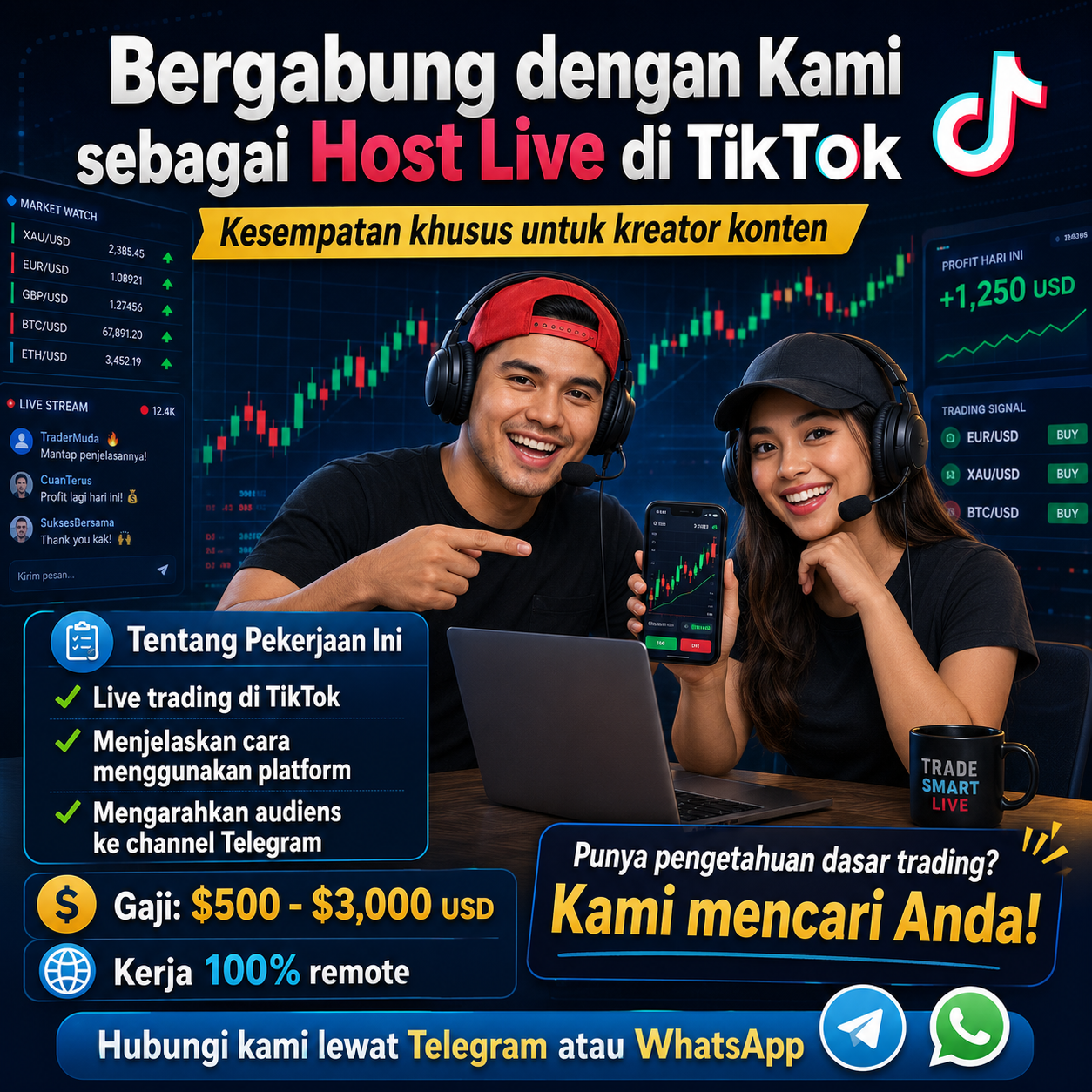 Indp Facebook ad: Mau kerja online & dapat penghasilan dari rumah?