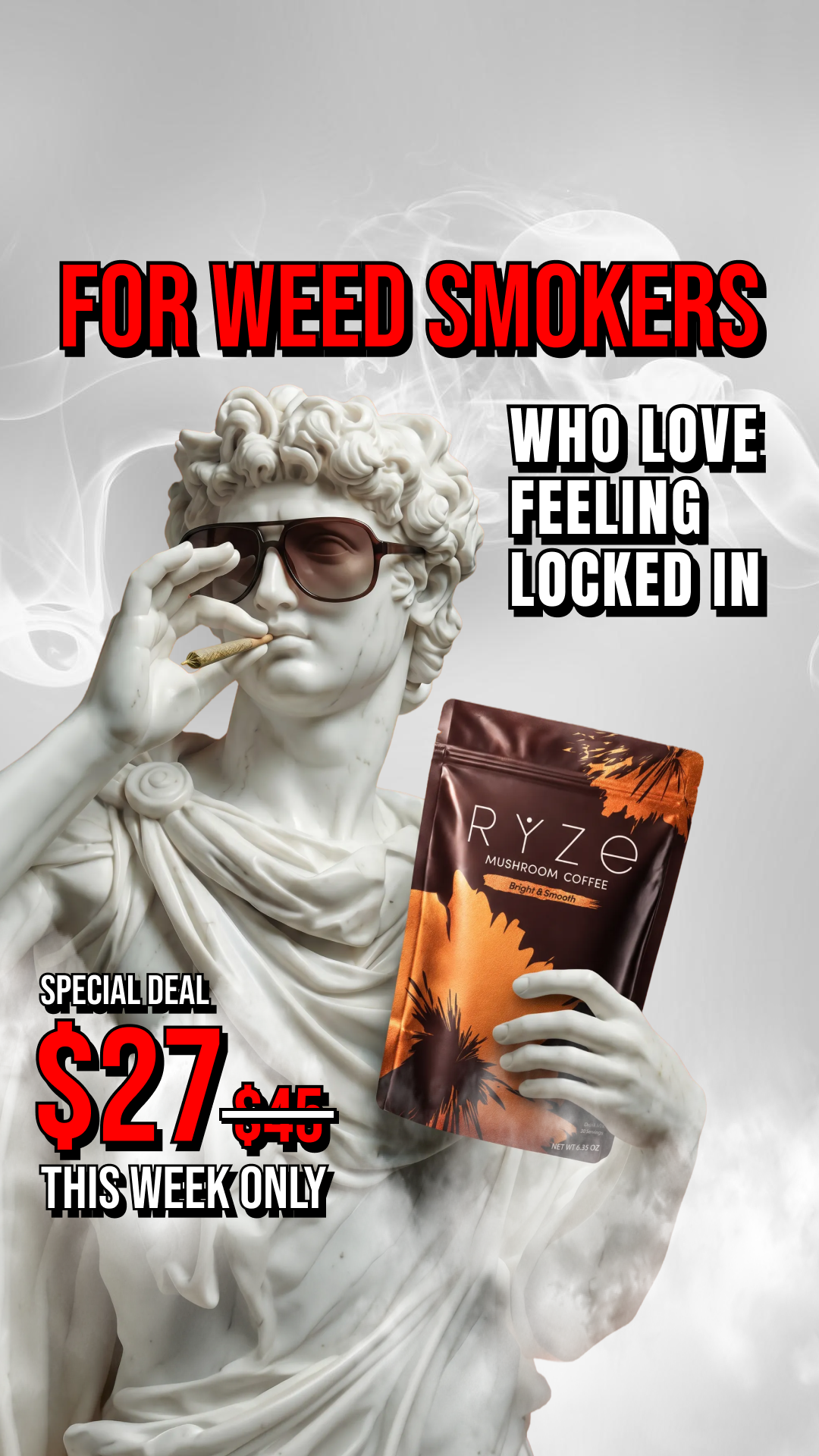 RYZE Superfoods Facebook ad