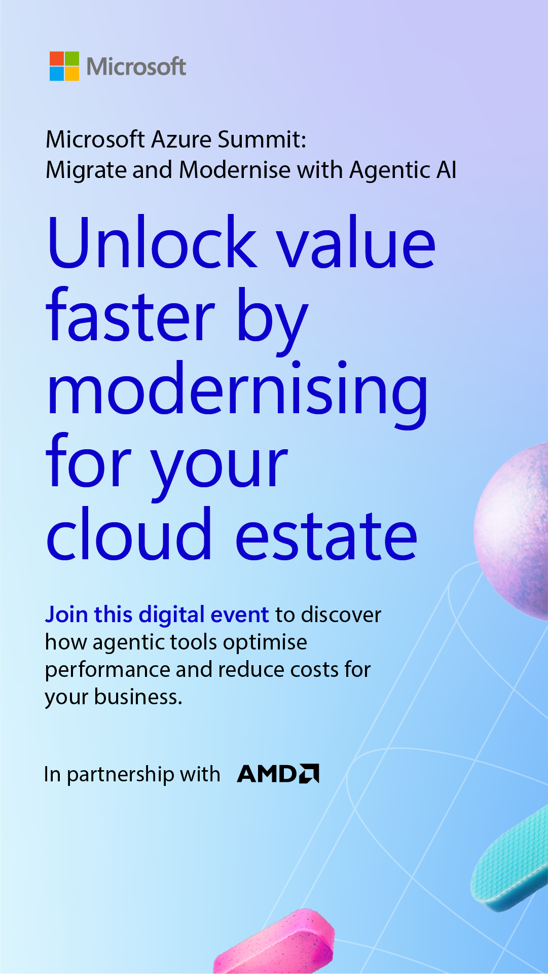 Microsoft Azure Facebook ad