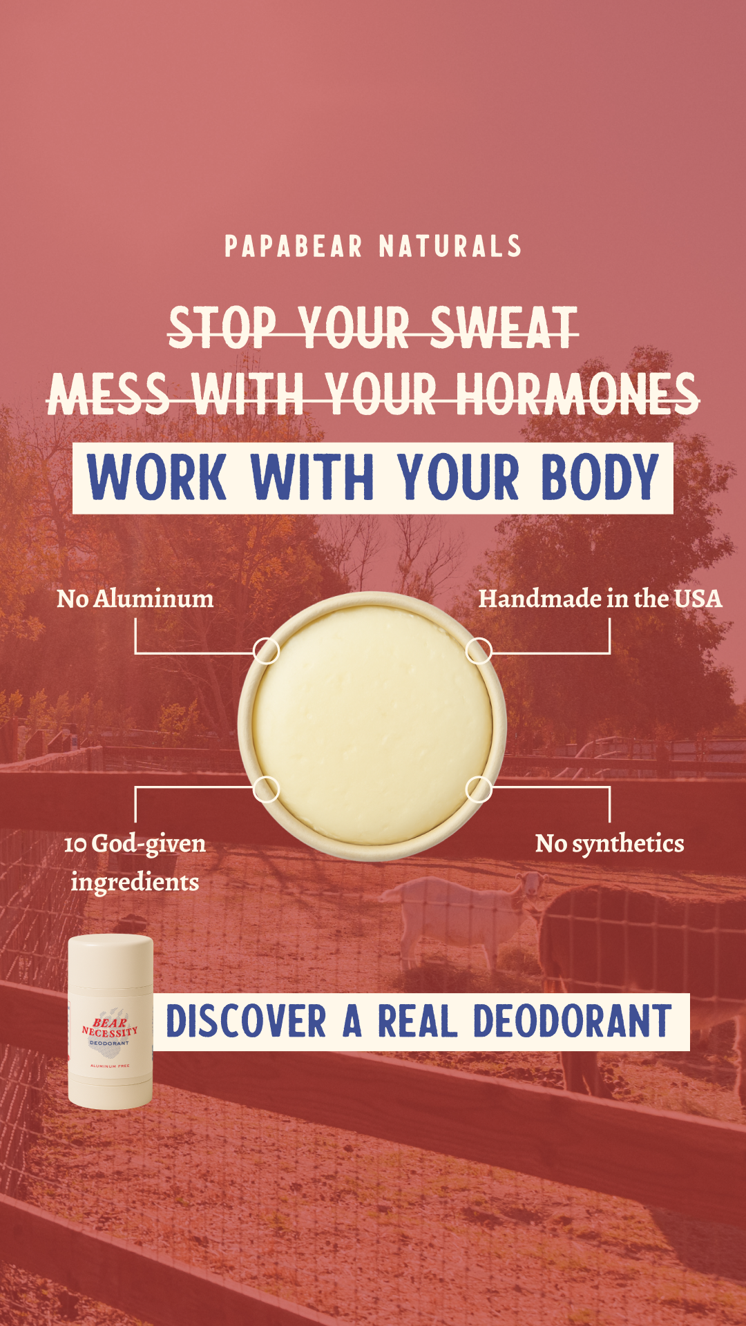 Papabear Naturals Facebook ad