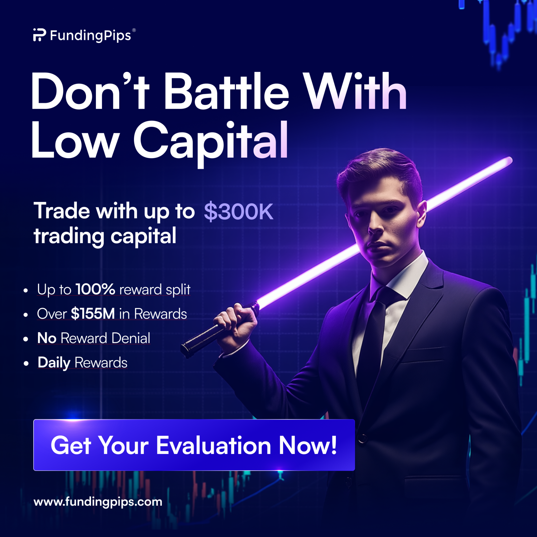 Fundingpips Facebook ad