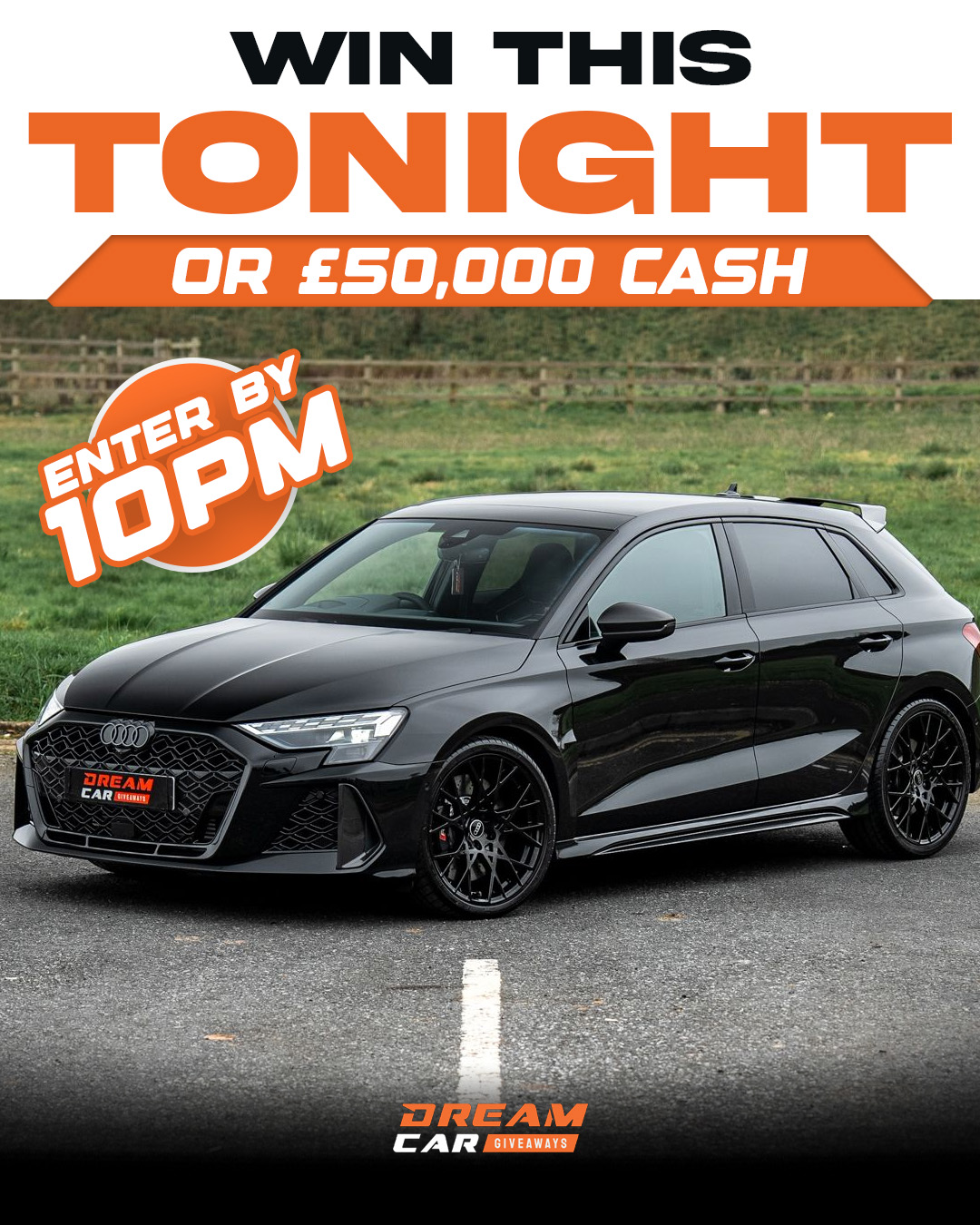 Dream Car Giveaways Facebook ad