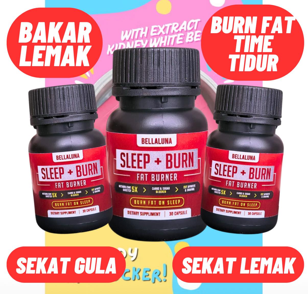 Bellaluna Night Time Fat Burner Facebook ad