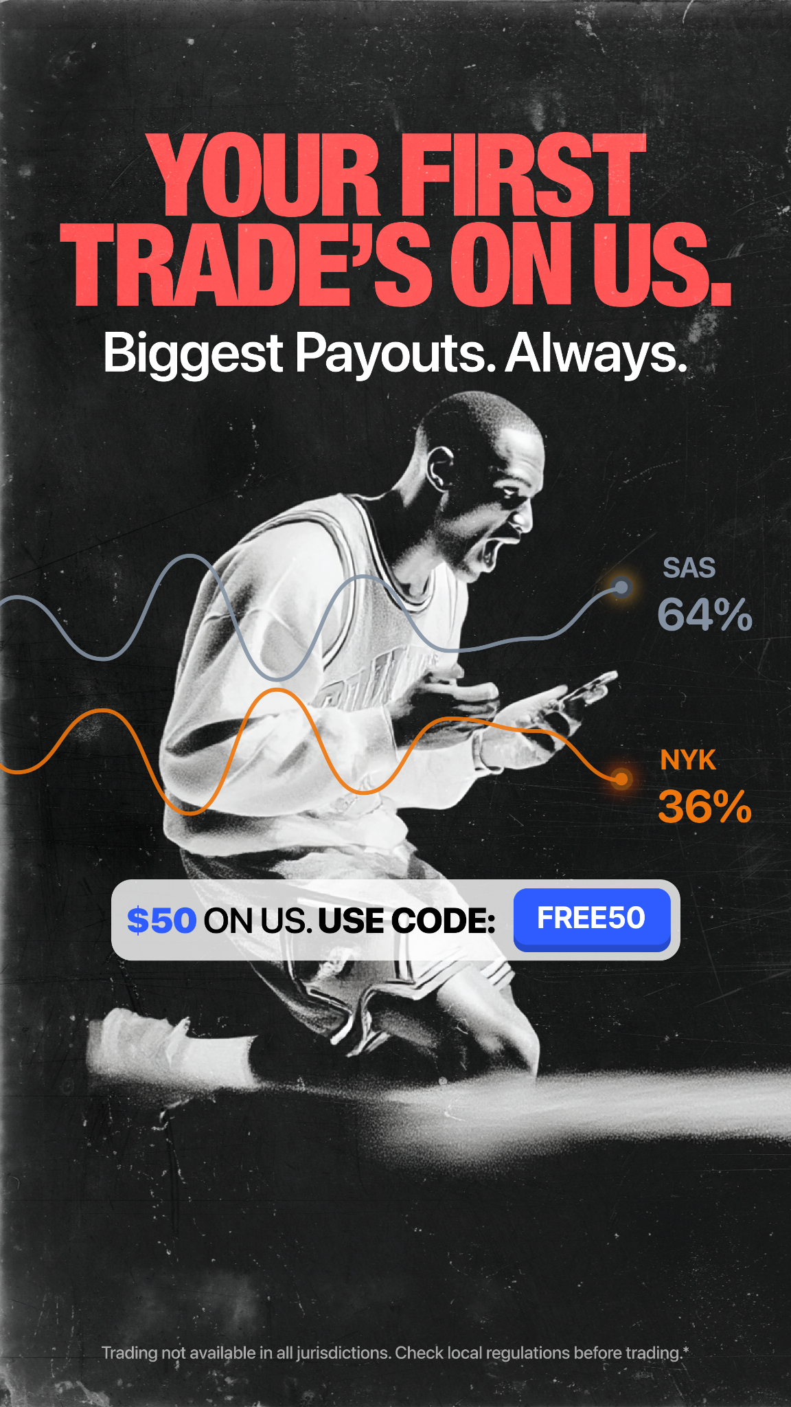 Polymarket Sports Facebook ad from Jun 1, 2026
