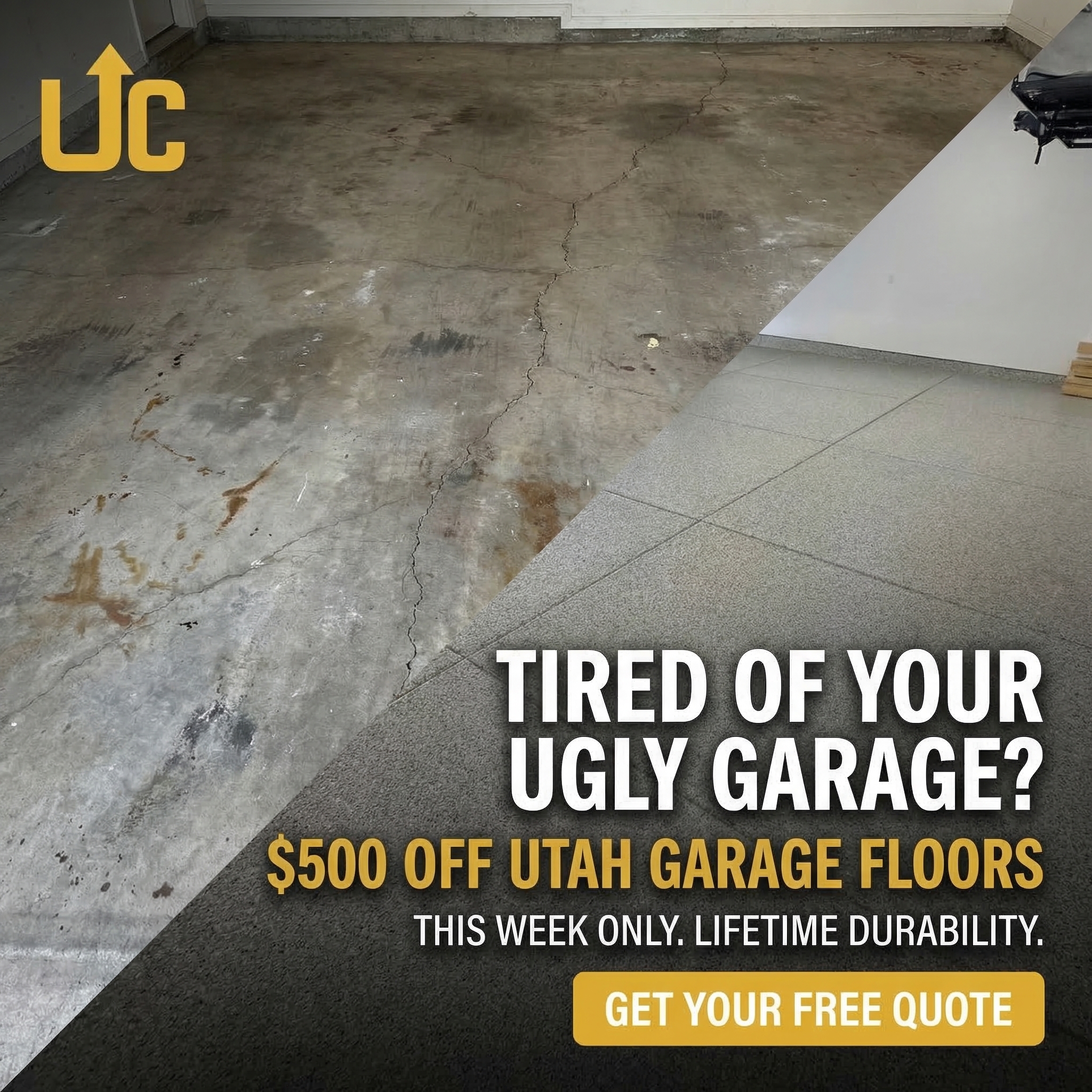 Upscale coatings Facebook ad: Get a FREE quote today, no obligation.