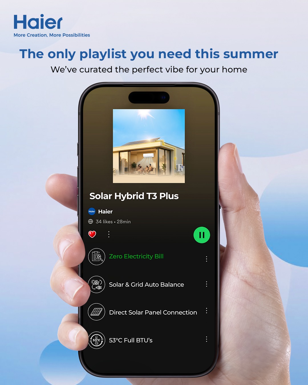 Haier Facebook ad: This summer’s top track?