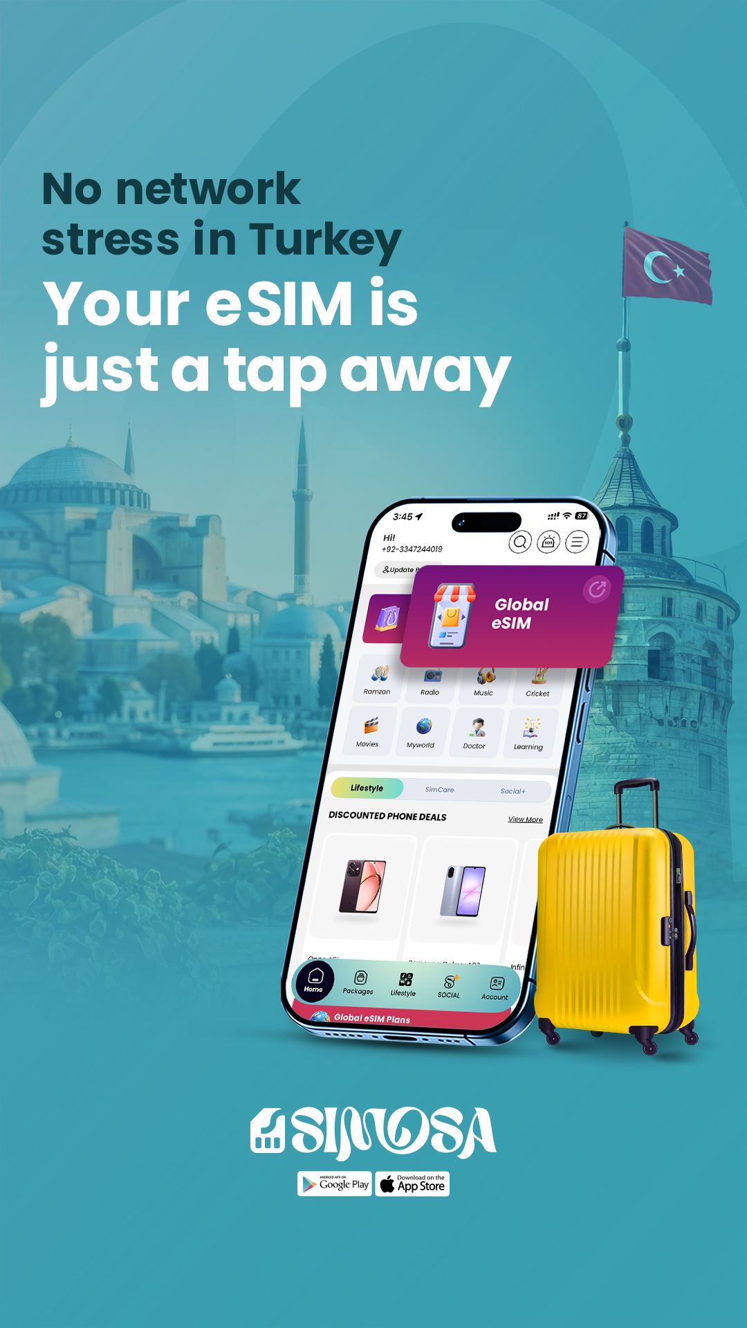 Simosa App Facebook ad