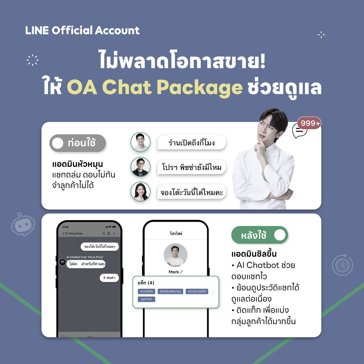 LINE for Business Facebook ad