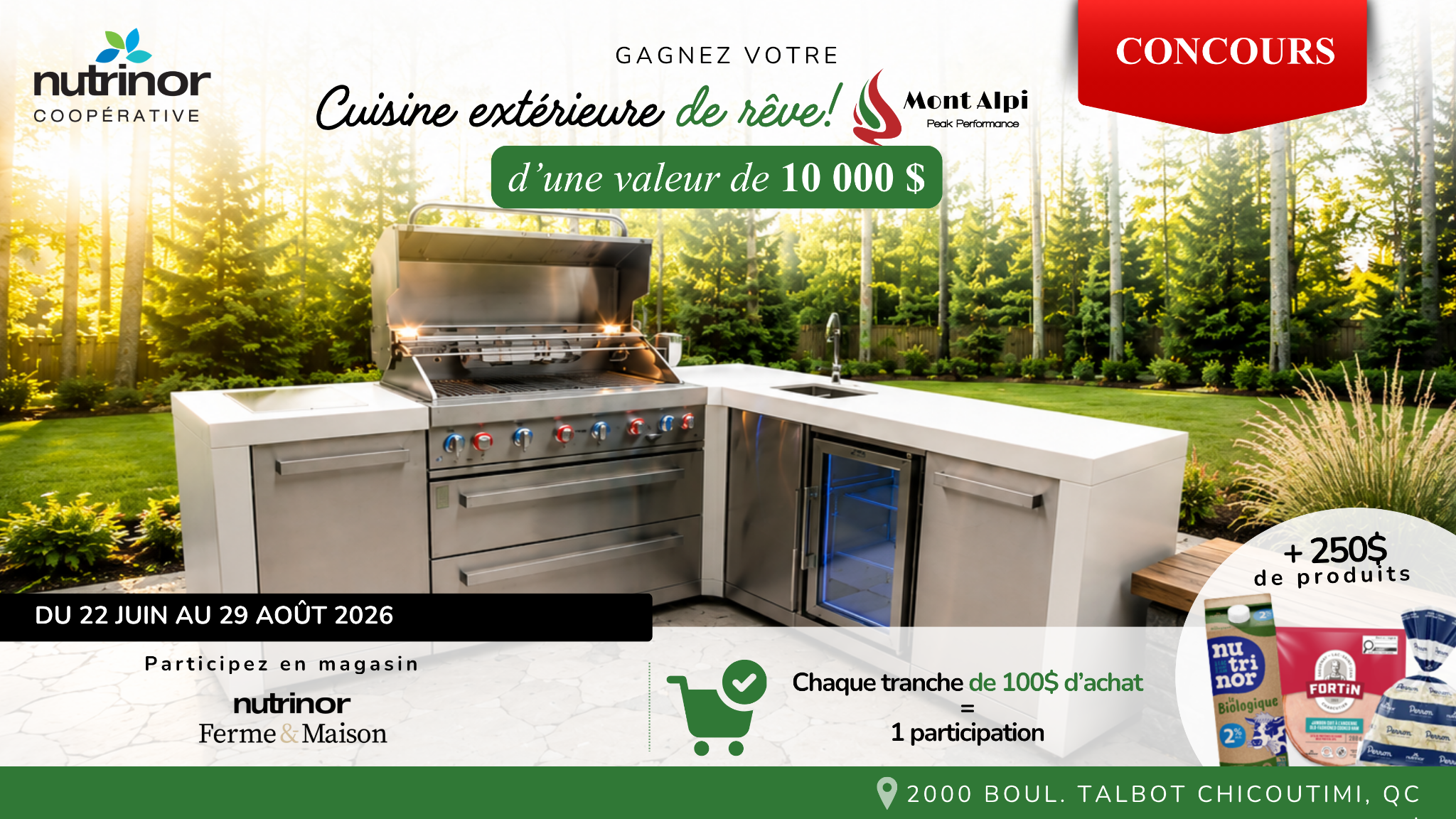 Nutrinor Ferme & Maison Facebook ad: Participez jusqu'au 29 août
