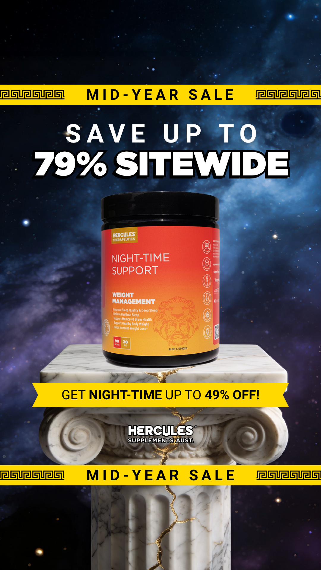 Hercules Supplements Aust Facebook ad