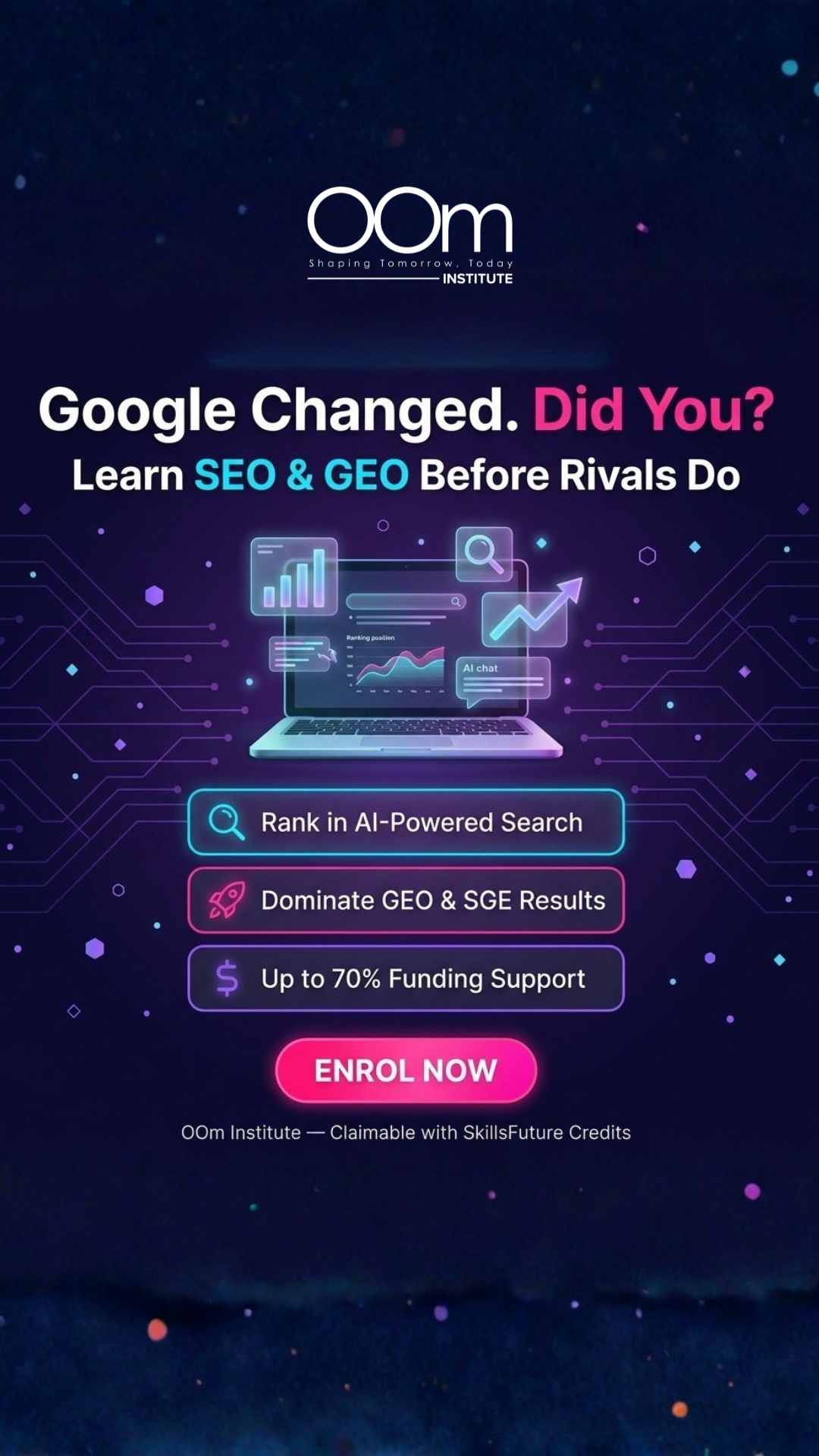 OOm Digital, Tech & AI Institute Facebook ad