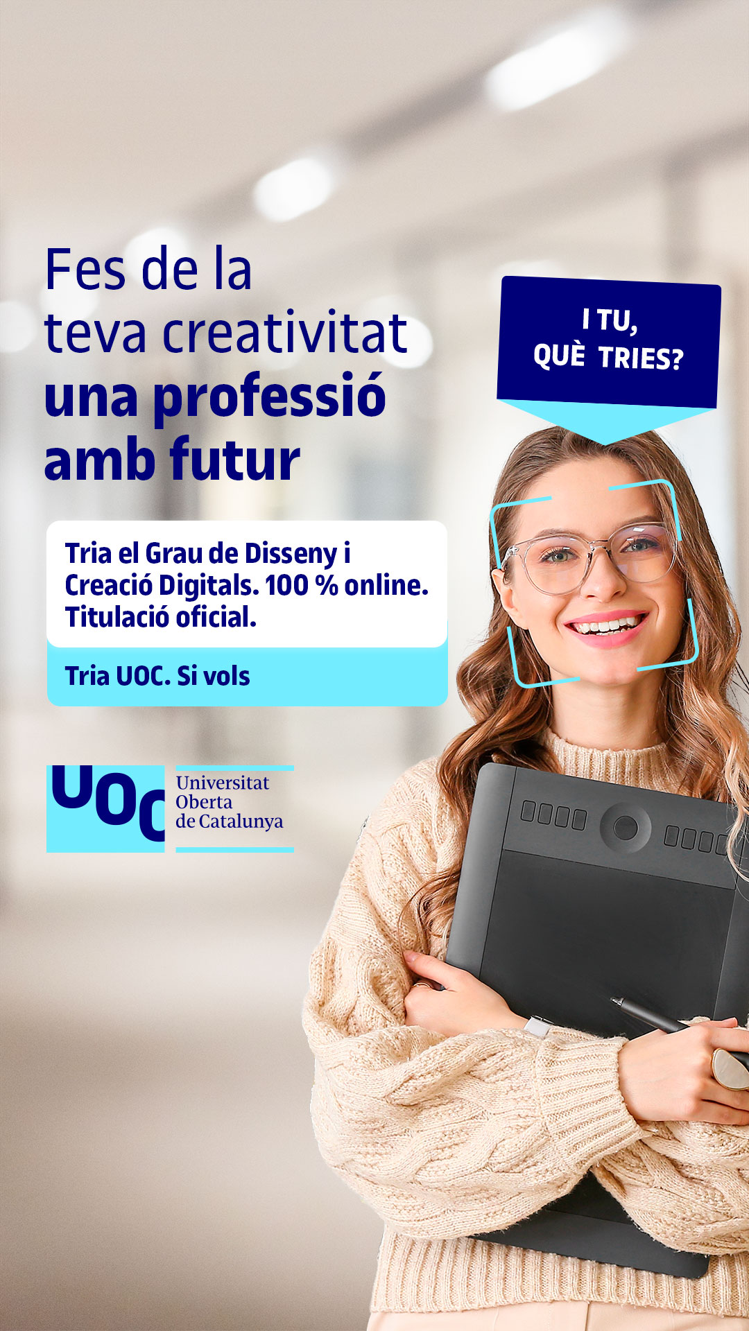 Universitat Oberta de Catalunya (UOC) Facebook ad