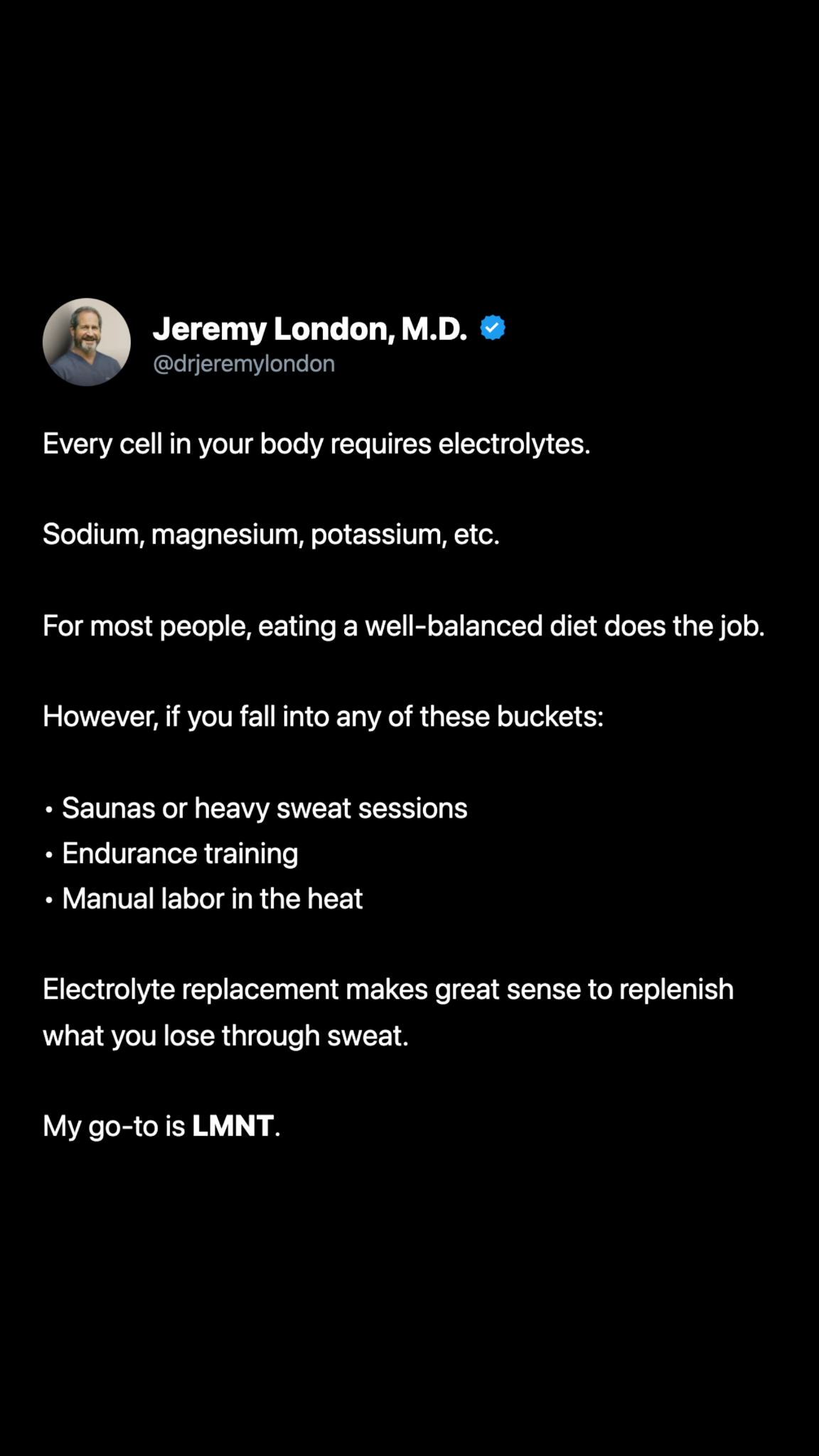 Dr. Jeremy London, MD Facebook ad