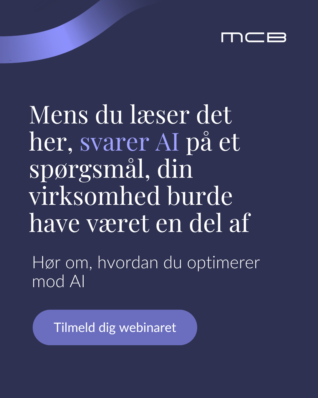 MCB Facebook ad