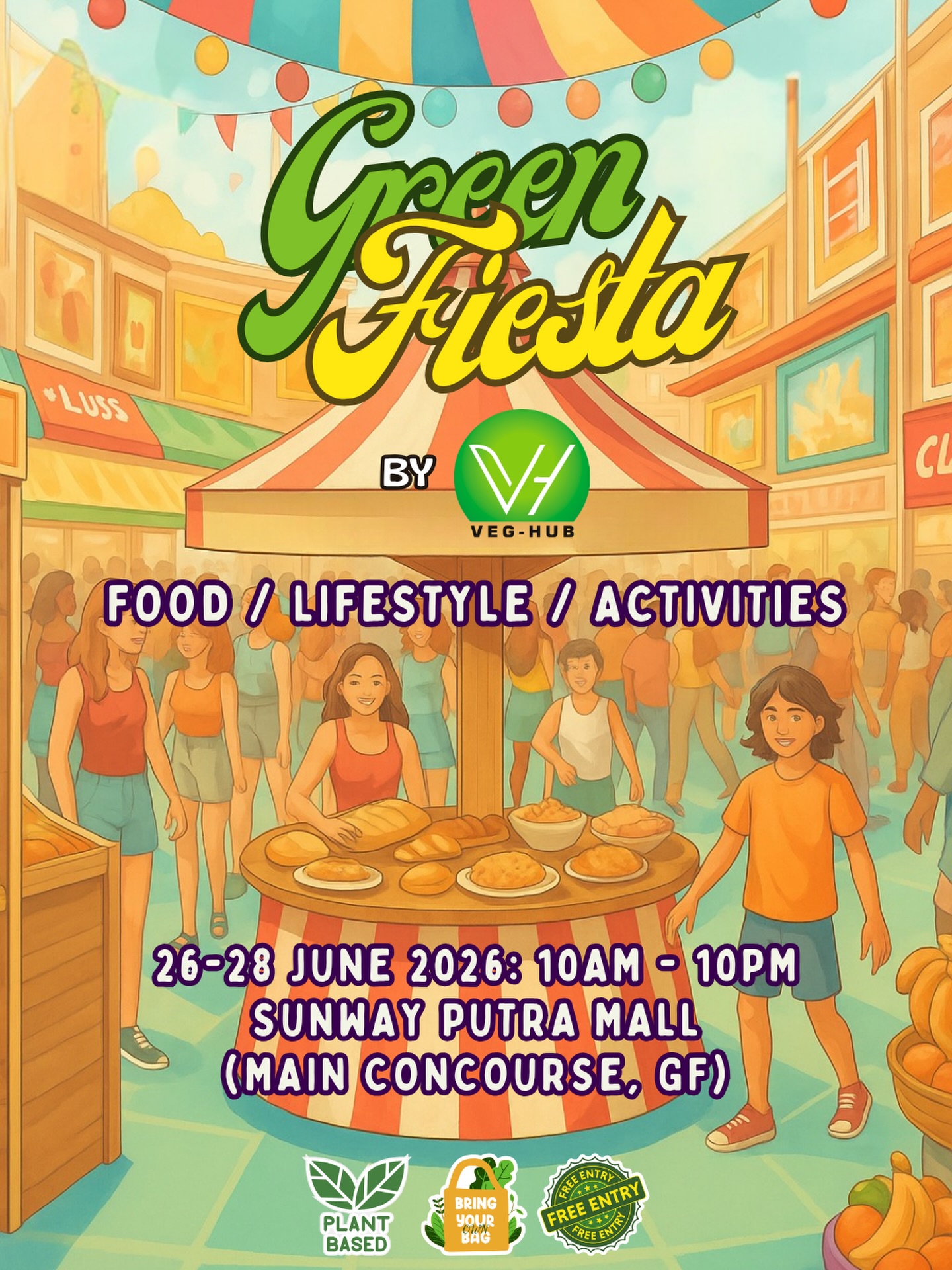 Veg-Hub Facebook ad: Green Fiesta @ Sunway Putra Mall (Vendor Sign Up)